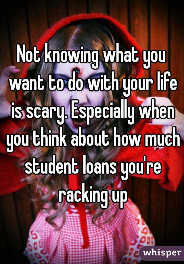 Not knowing what you want to do with your life is scary. Especially when you think about how much student loans you're racking up