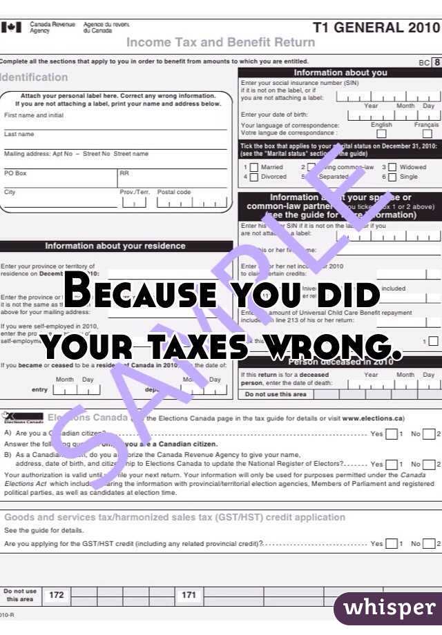 Because you did your taxes wrong. 
