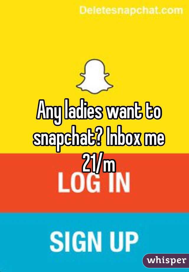 Any ladies want to snapchat? Inbox me 
21/m