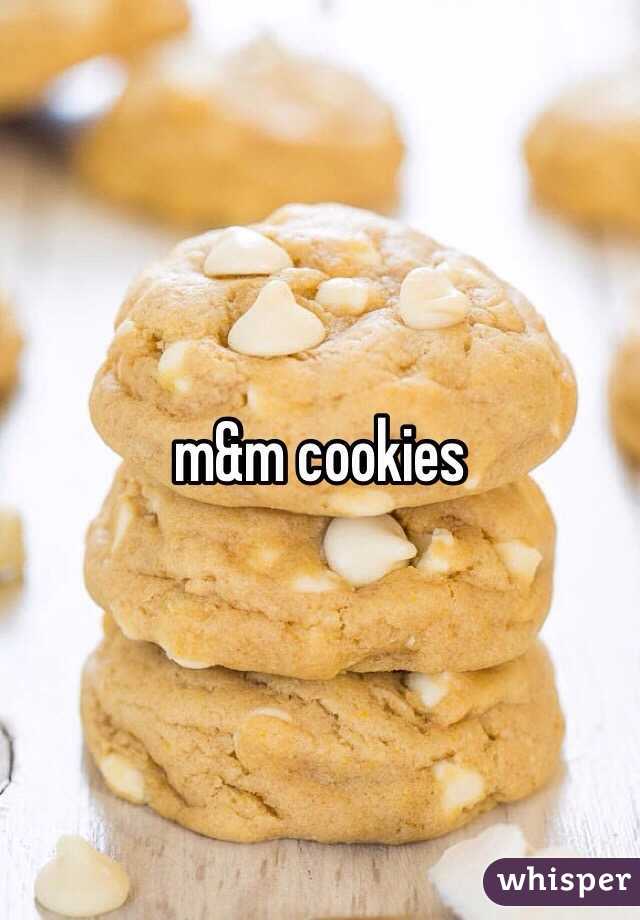 m&m cookies 