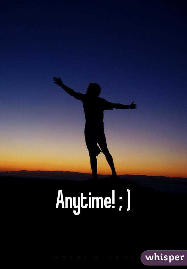 Anytime! ; )