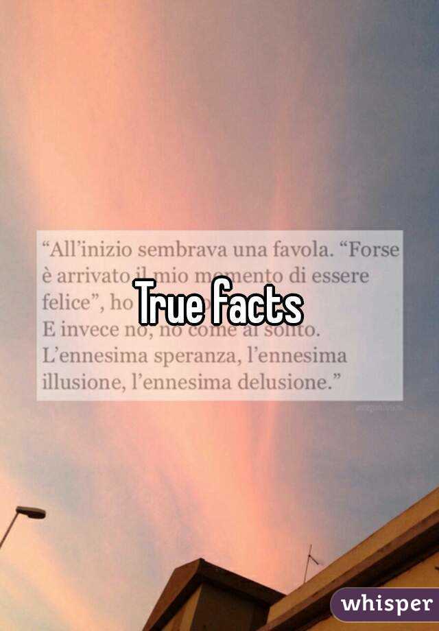 True facts