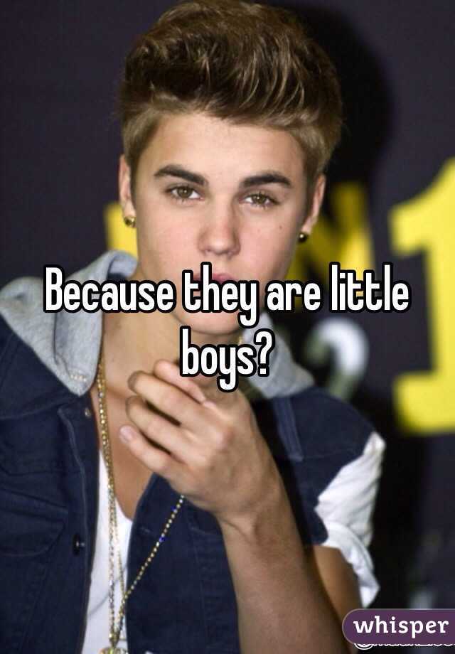 Because they are little boys?
