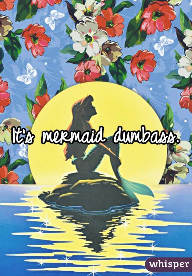 It's mermaid dumbass.