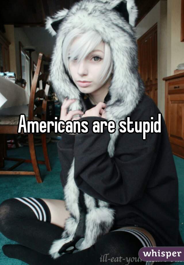 Americans are stupid 
