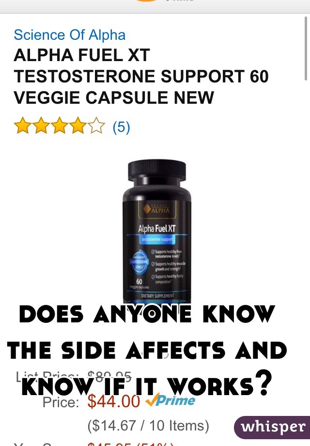 does anyone know the side affects and know if it works?