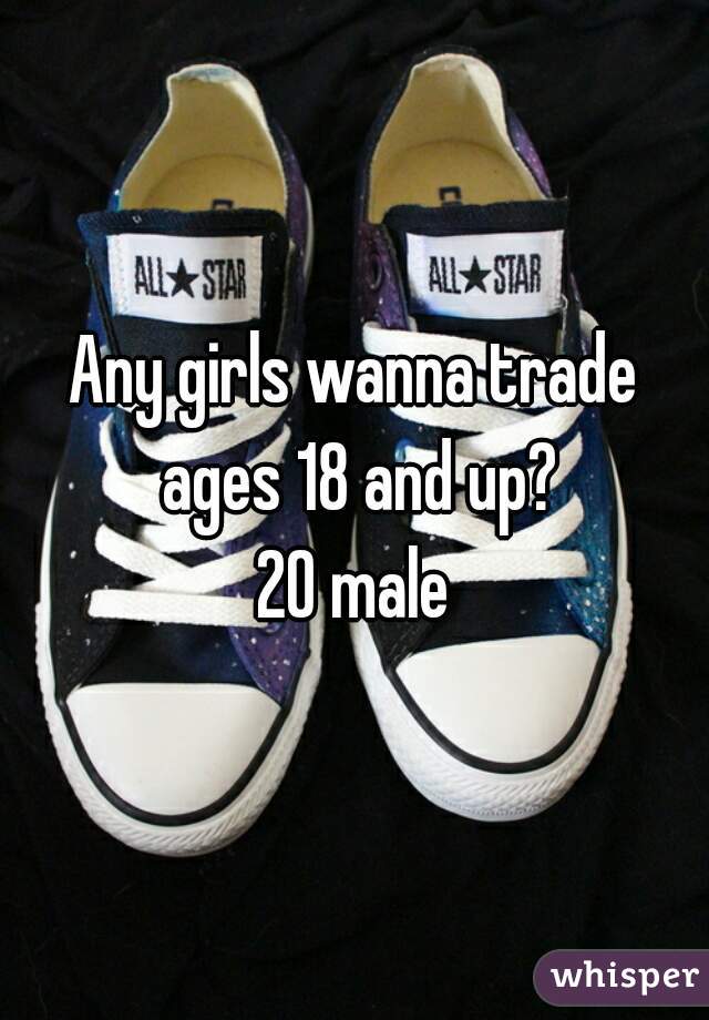 Any girls wanna trade ages 18 and up?
20 male