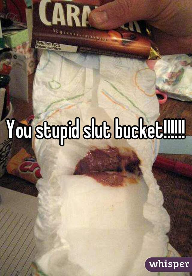 You stupid slut bucket!!!!!!