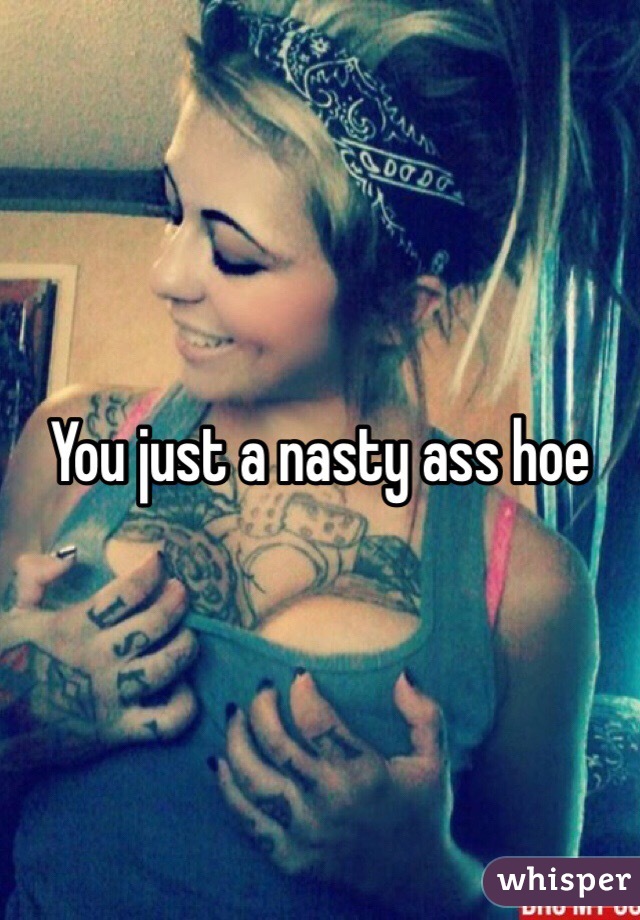 You just a nasty ass hoe 