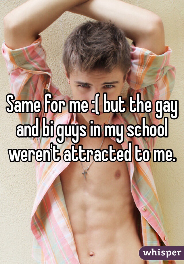 Same for me :( but the gay and bi guys in my school weren't attracted to me. 
