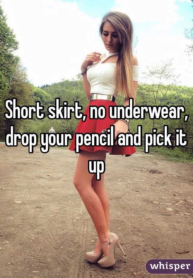 Mini Skirt With No Underwear 119