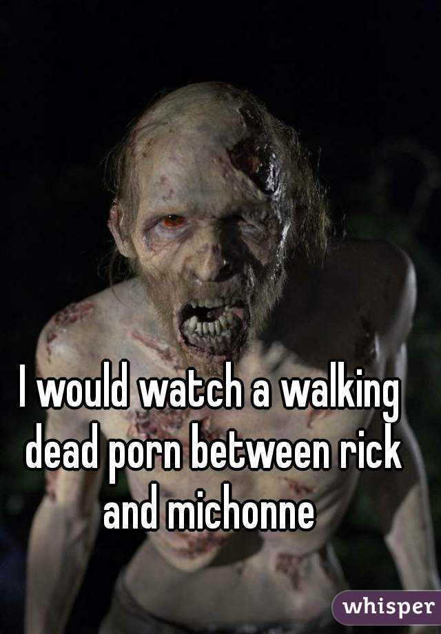 I would watch a walking dead porn between rick and michonne 