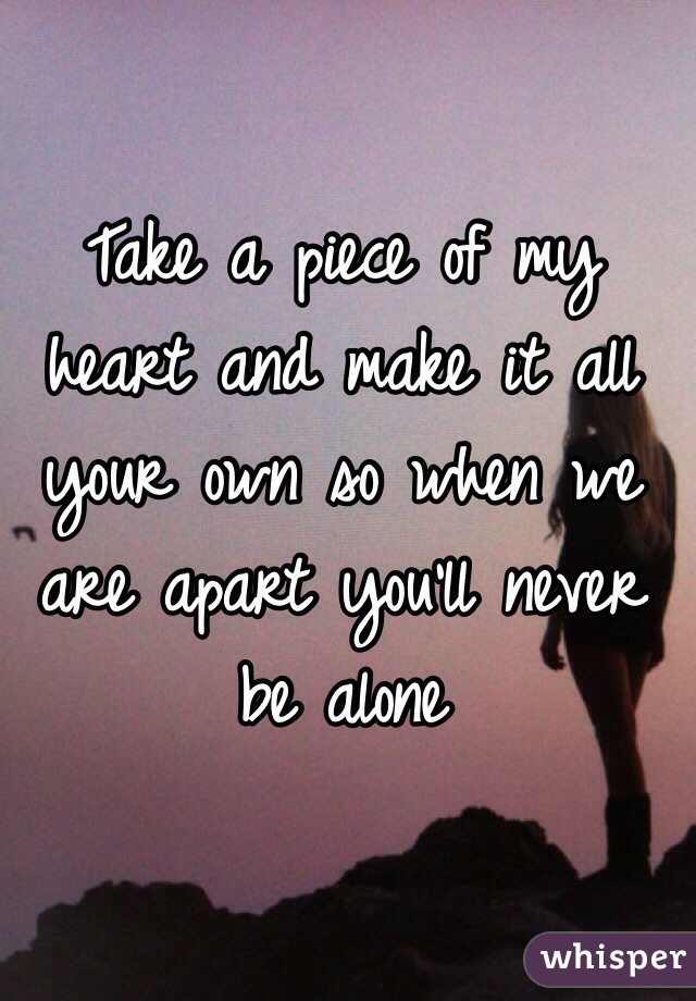 You`Ll Never Be Alone