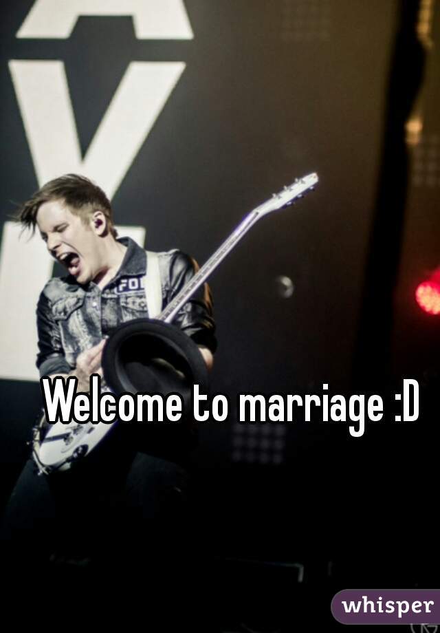 Welcome to marriage :D