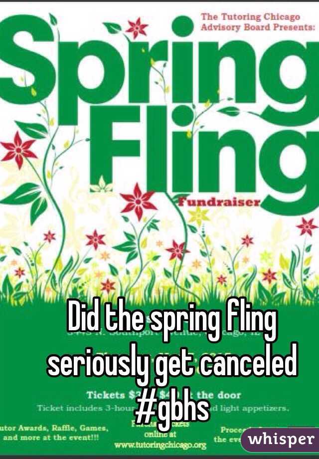 Did the spring fling seriously get canceled #gbhs 