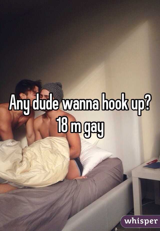 Any dude wanna hook up? 18 m gay