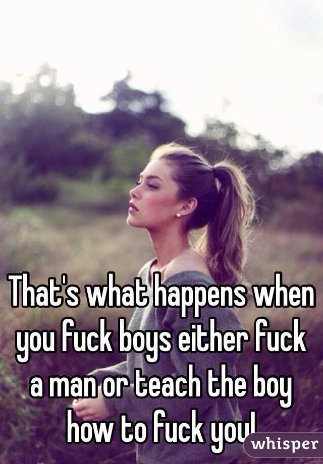 That's what happens when you fuck boys either fuck a man or teach the boy how to fuck you!