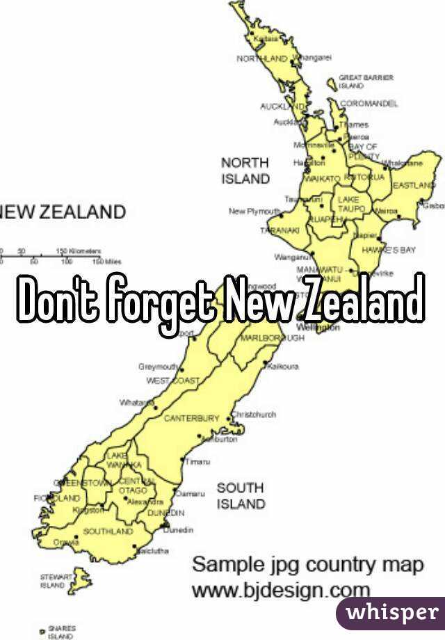 Don't forget New Zealand