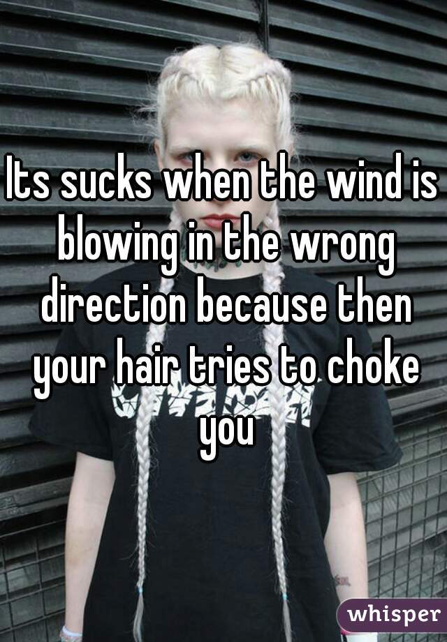 Its Sucks When The Wind Is Blowing In The Wrong Direction Because Then