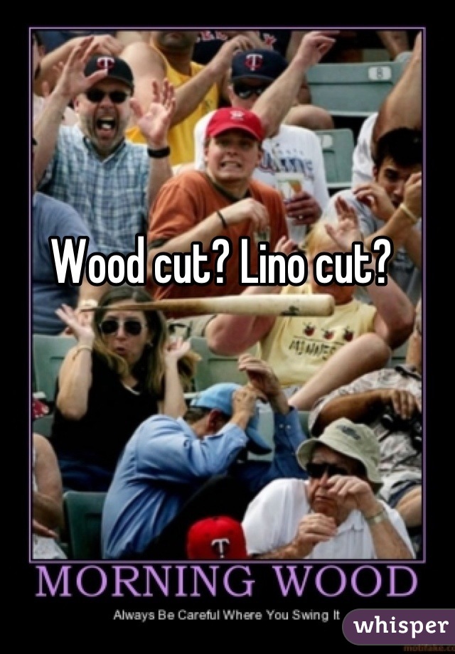 Wood cut? Lino cut?