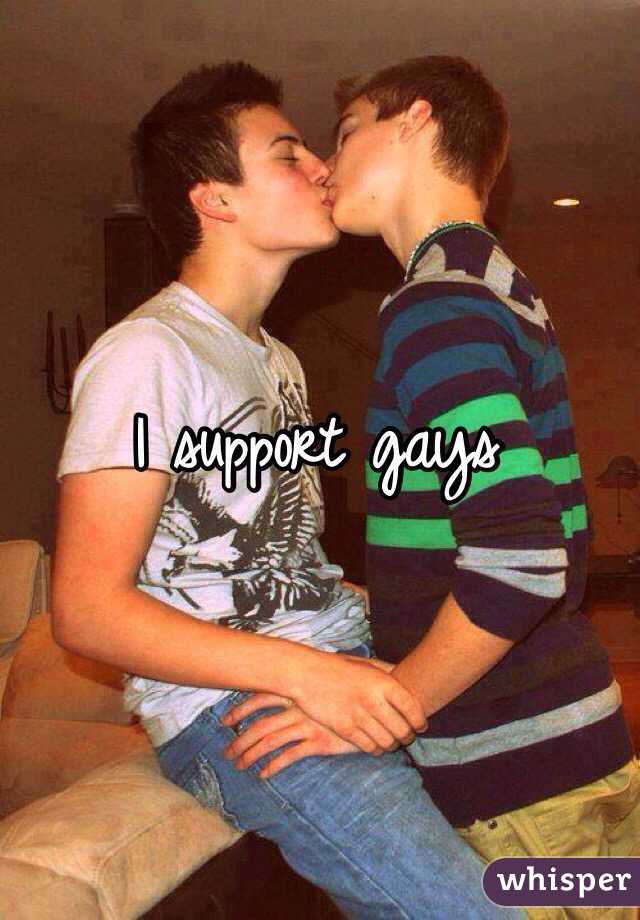I support gays