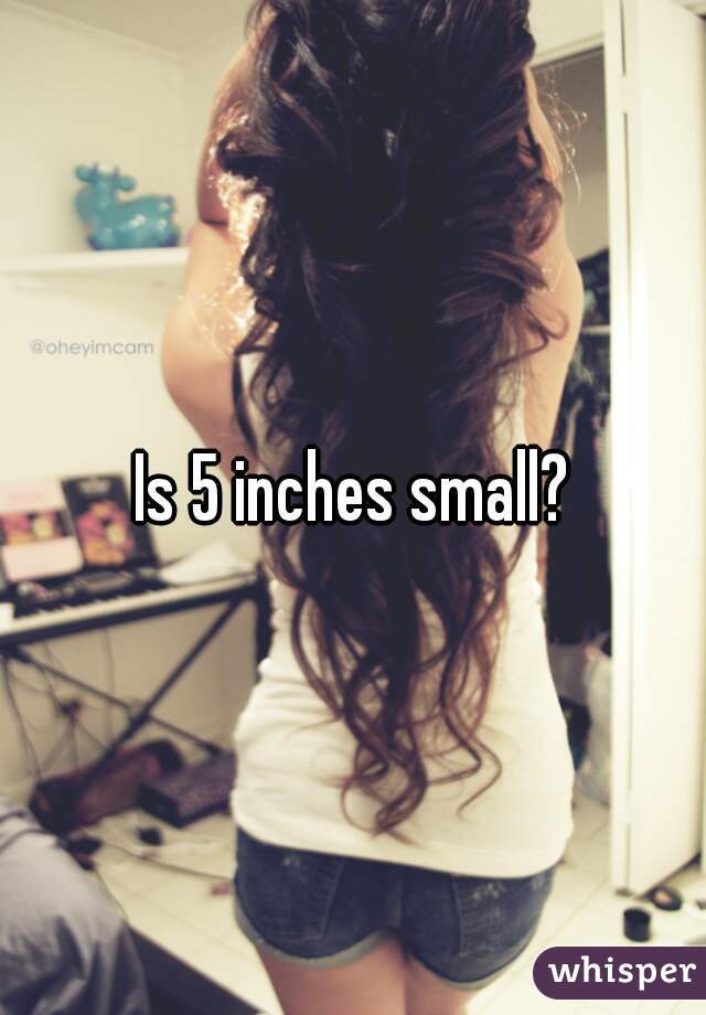 Is 5 inches small?