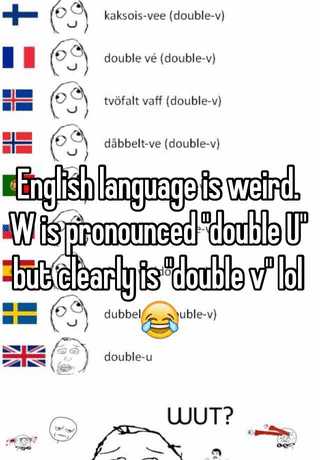 Why W Is Pronounced Double U and Not Double V