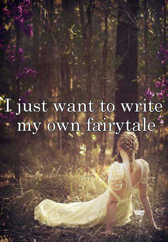 I want to write my own book