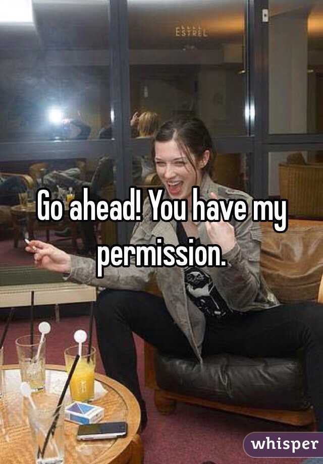 Go ahead! You have my permission. 