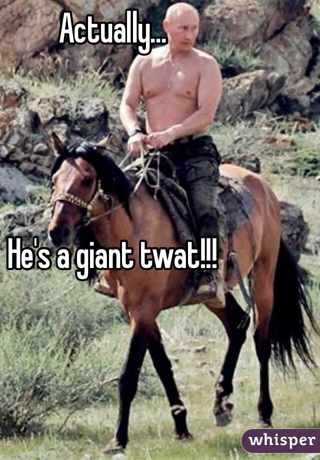 Actually...




He's a giant twat!!!