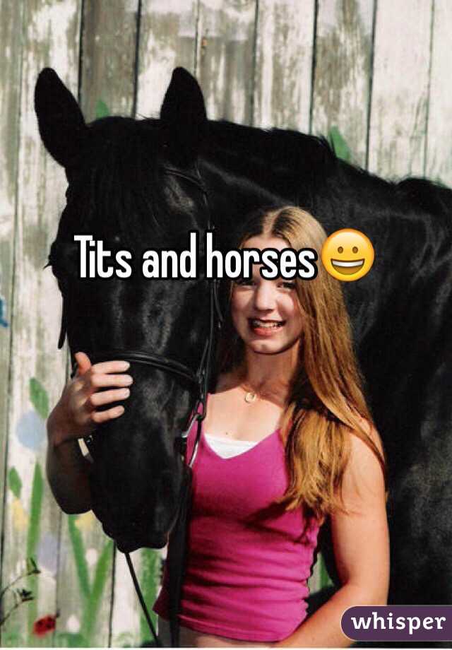 Tits and horses😀