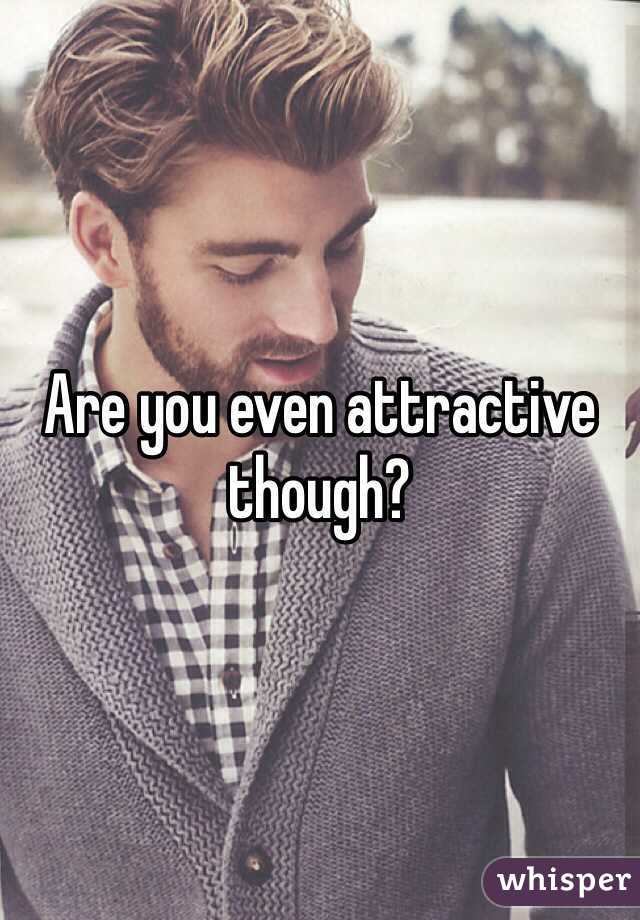 Are you even attractive though?