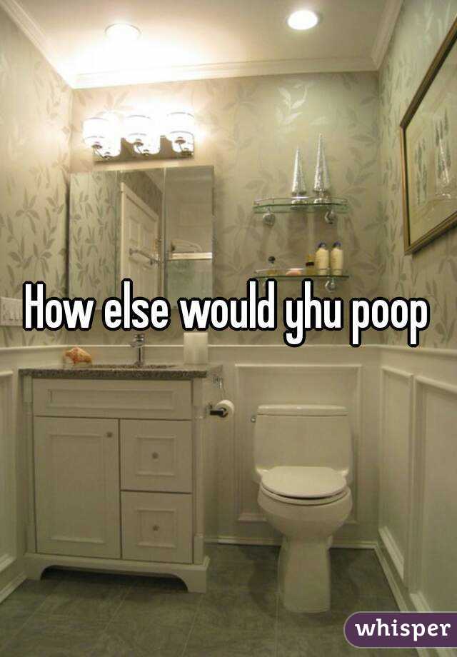 How else would yhu poop