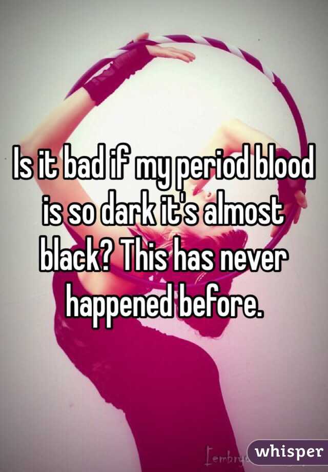 black period blood