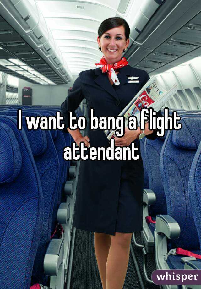 I want to bang a flight attendant