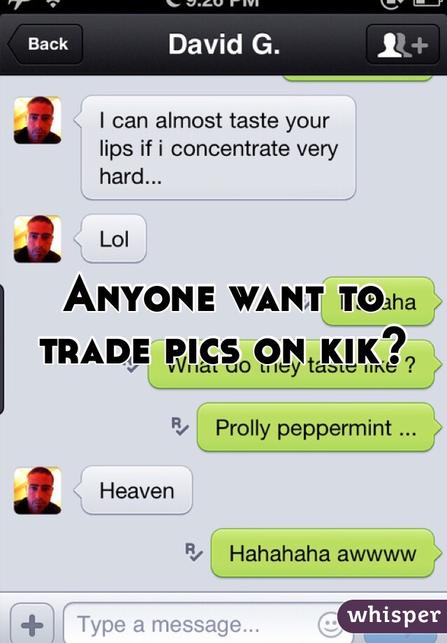 Kik trade pics - 🧡 Kik : cbulls3 ladies rate my & can trade pics of ex...