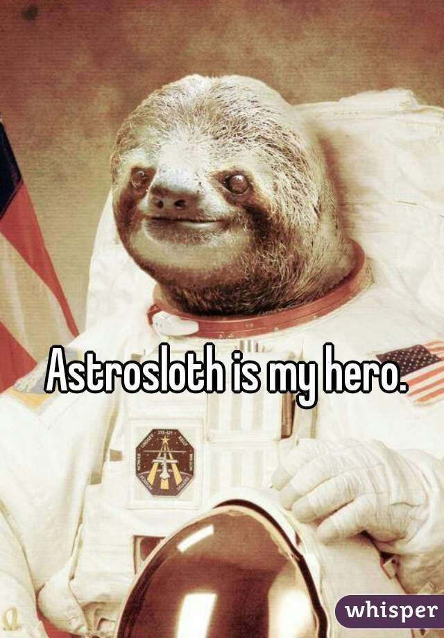 Astrosloth is my hero.