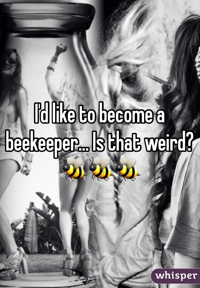 I'd like to become a beekeeper... Is that weird?
🐝🐝🐝