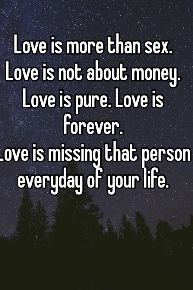 Not love seks is Love Is