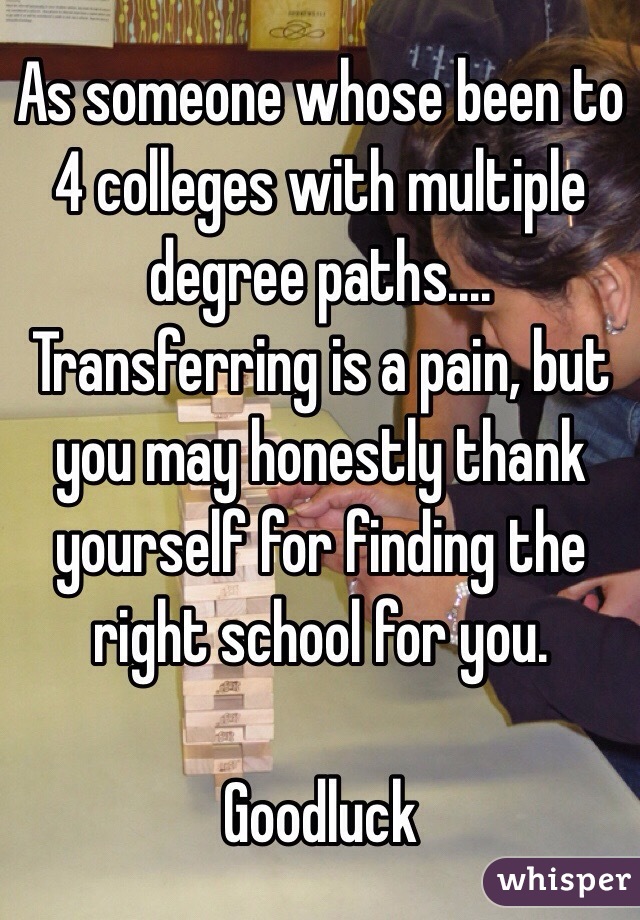 As someone whose been to 4 colleges with multiple degree paths.... 
Transferring is a pain, but you may honestly thank yourself for finding the right school for you. 

Goodluck