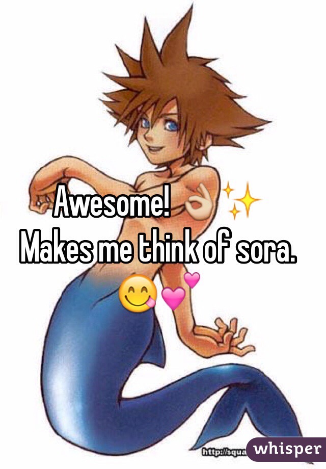 Awesome! 👌✨
Makes me think of sora. 😋💕