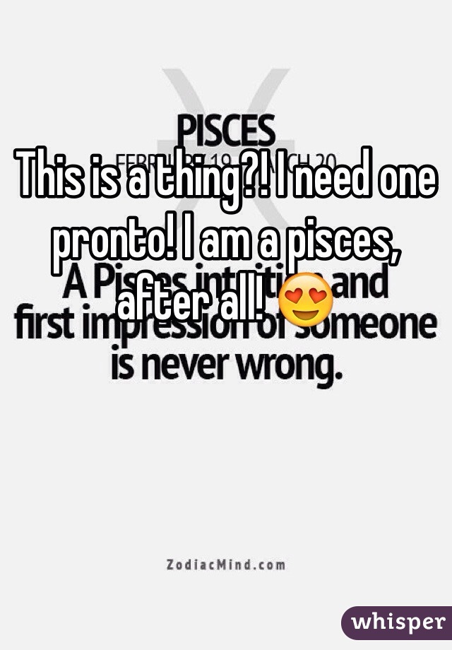 
This is a thing?! I need one pronto! I am a pisces, after all! 😍