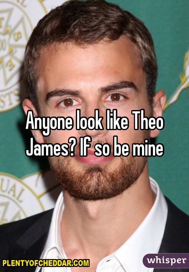 Anyone look like Theo James? If so be mine