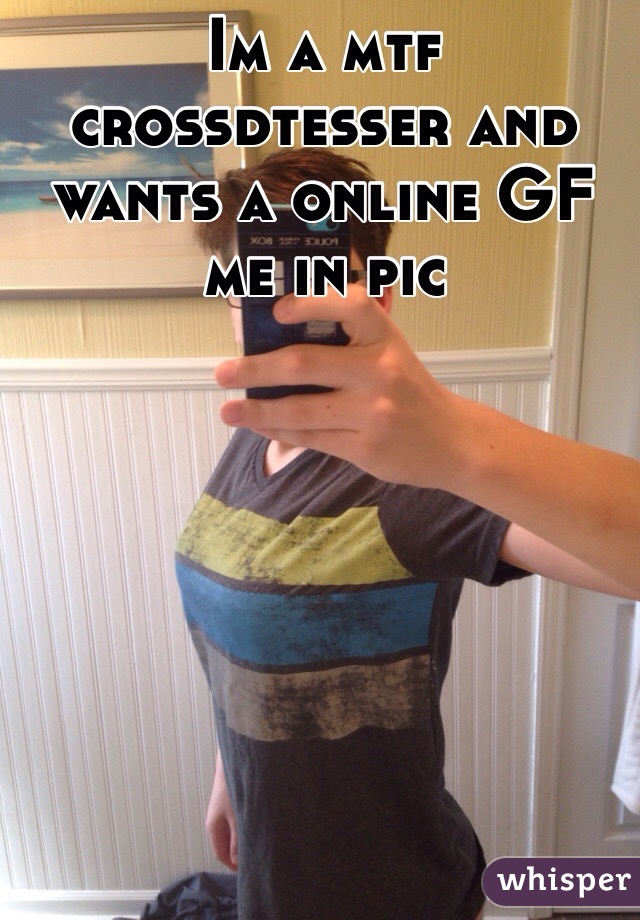 Im a mtf crossdtesser and wants a online GF me in pic