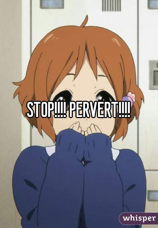 STOP!!!! PERVERT!!!!