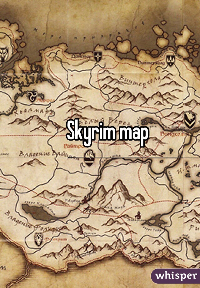 Skyrim map