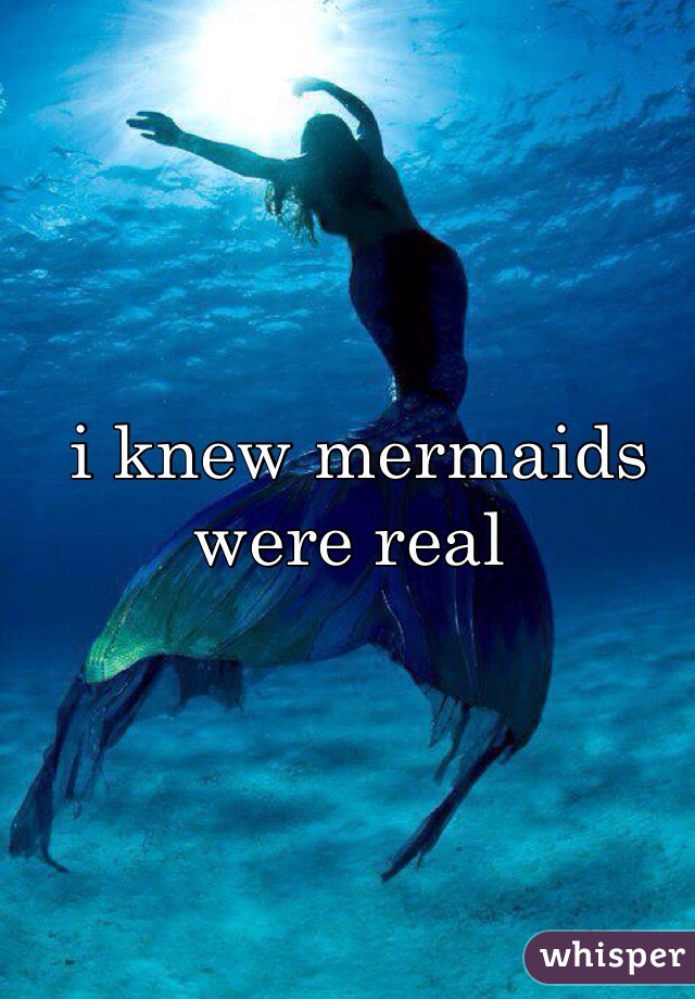  i knew mermaids were real 