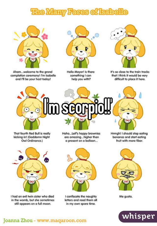 I'm scorpio!!'