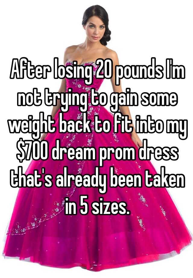 how to lose 20 pounds before prom