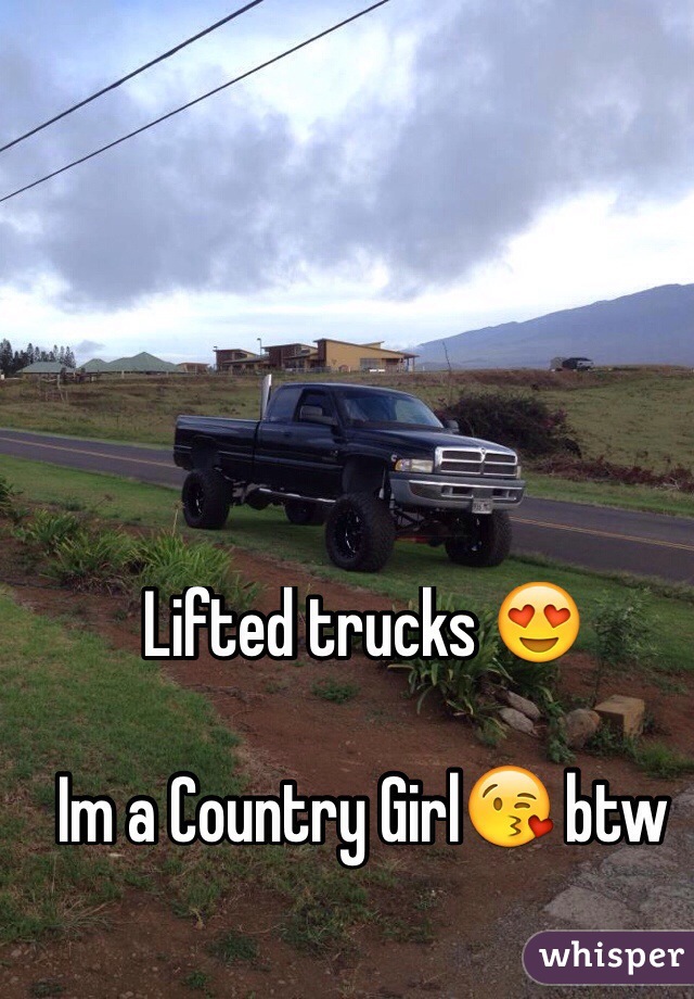 lifted trucks and country girls